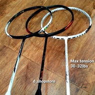Raket Badminton/Bulutangkis Super Premium 30-32 Lbs Bahan Ultra Carbon Bonus Tas & Grip