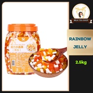 2.5kg Fruit Rainbow Jelly Nata De Coco Jam Coconut Jelly For Milk Tea