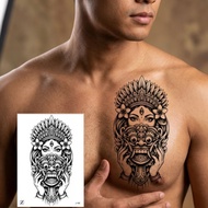 VIP Temporary Tattoo J 102 Dewi Barong Rangda MaskWanita Long-Lasting Temporary Tattoo Waterproof Ta
