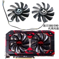 Devil DEVIL RX 580 RX590 8G Graphics Card Cooling Substitute Fan Brand New Temperature Control Silen