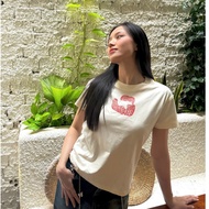 T'dencias Women's T-shirt Babytee Local brand cotton Cat lying on Sofa TSP0078 Basic form flattering