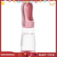 [Redpowderyan.] Food Container Pet Water Bottle Dog Water Bottle Portable Pink 330ML Water