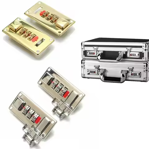 1 Set Combination Lock With Screws Luggage Box Fixed Lock Suitcase Code Lock Multi-purpose Password 