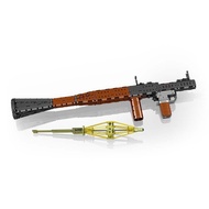 For 14017 1706PCS Sports Serie RPG-7 Rocket Launcher Gun Toy Plastic Bricks Model Educational Toy 1: