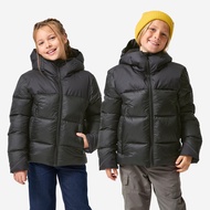 QUECHUA Warm down jacket for children aged 7-15, rated for -10°C, MH900 - Black