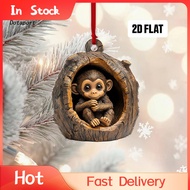 KDDT- Tree Hole Ornaments Adorable Tree Decorations 2 Pcs Cute Christmas Tree Ornaments Adorable 2d 