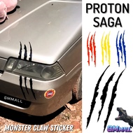 PROTON SAGA LAMA Monster Claw Scratch Decal sticker Bumper lamp Stiker Pelekat Cakar Harimau lmst