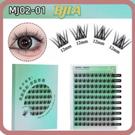 ✿BJA✿ Self Adhesive Eyelashes, Self Adhesive Press-on Individual Clusters Glue-free Lashes, Handmade