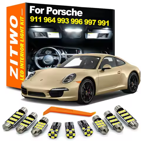 ZITWO LED Interior Light Bulb Kit For Porsche 911 964 993 996 997 991 Targa Speedster Carrera Turbo
