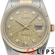 勞力士 Datejust 男士腕錶，10 鑽，電腦錶盤，Datejust 男士 16233G(W)，18K 黃金/不鏽鋼，顏色飾面，1995 年款，成色極佳 [二手]