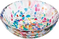 Aderia F-71167 Tsugaru Vidro Glass Bowl, Shallow Small Bowl, Nebuta, Maximum Diameter Approx. 4.3 in