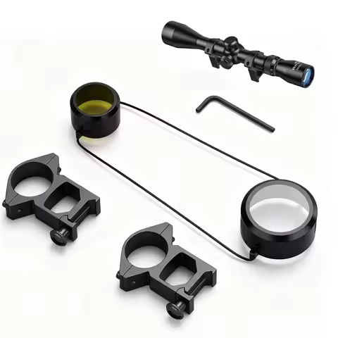 Riflescope 3-9x40 Mil-Dot Reticle Scope Kit 1 inch Tube Optics Sights 20mm Picatinny Rings Mount and