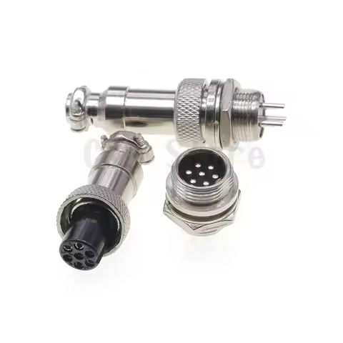 1/5Set GX12 2/3/4/5/6/7 Pin Male + Female 12mm L88-93 Circular Aviation Socket Plug Wire Panel Conne