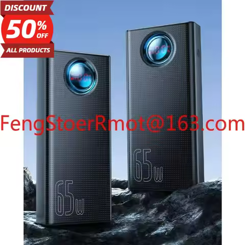65W power bank 30000 mAh large capacity notebook digital display mobile power supply PD super fast c