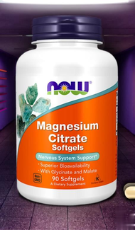 แมกนีเซียม ซิเตรต / Magnesium Citrate 400 MG 90 / 180 Softgels by NOW FOODS