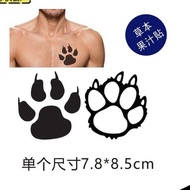 🔥Can Invoicing🔥Tattoo Sticker Tattoo Sticker Herbal Juice Big Bear Paw Tattoo Sticker Cat Paw Dog Pa