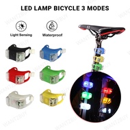 🇲🇾 Bicycle Alert LED Light Mountain Bike Road Warning Safety Light MTB Basikal Lampu Lajak Picit (3 Mode) Frog Tail Rear