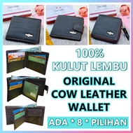 SEAZONN DOMPET LELAKI KULIT LEMBU BETUL ZIP CLIP DOMPET KULIT LEMBU 100% KUALITI BAIK DAPAT SEKALI K