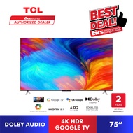 TCL 4K HDR Google TV 75" 75P636 with Dolby Audio Television