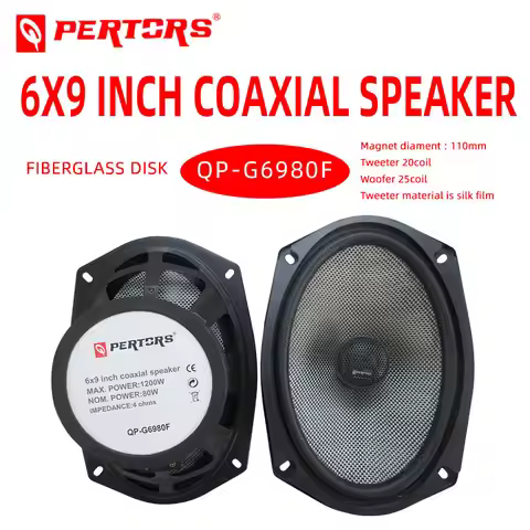 Car Audio . QPERTORS BRAND QP-G6980F 6x9 Inch Coaxial Speaker Car Audio Speaker Coaxial(1pair Speake
