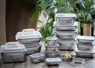 Cuitisan 酷藝師 304可微波抗菌不鏽鋼質感保鮮盒 樸逸系列