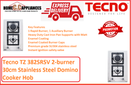 TECNO TZ 382SRSV Tecno 2-burner 30cm Stainless Steel Domino Cooker Hob / FREE EXPRESS DELIVERY