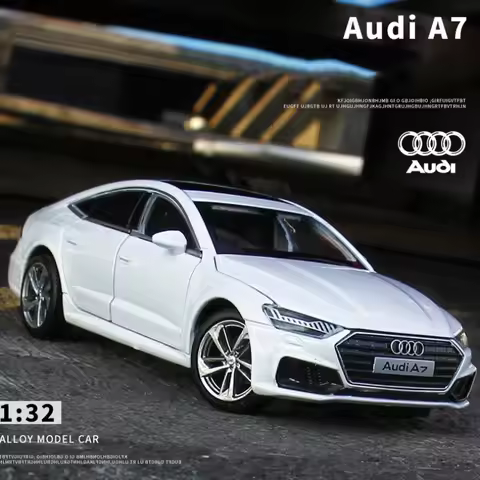 1:32 AUDI A7 Coupe Alloy Car Model Diecasts Vehicles Metal Toys Simulation Sound Light Car Toys Kids