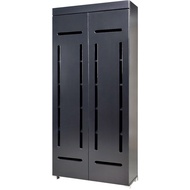 Tall Shoe Cabinet 2 Door Black Shoe Cabinet