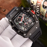 R RICHD Men's Six-Hand Running Second Multi-Function Calendar Watch IP Plating