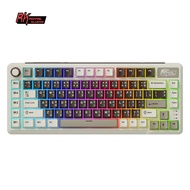 RK ROYAL KLUDGE คีย์บอร์ดแบบกลไก L75 RGB 2.4 Ghz/bt/คีย์บอร์ดสำหรับเล่นเกมแบบมีสายแป้นพิมพ์ที่กำหนดเ
