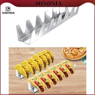 SONONIA [Colaxi1ddMY] Taco Holder, Stainless Steel Taco Trays Taco Stand ,Taco Stand - Taco Plates -