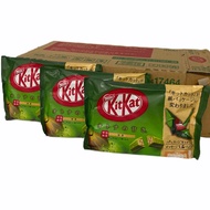 ❤ของมีจำนวนจำกัด❤ KITKAT GREEN TEA!! รสชาเขียว ห่อสีเขียว..สินค้านำเข้าจากญี่ปุ่น 1SETCOMBO/3ห่อ !! 