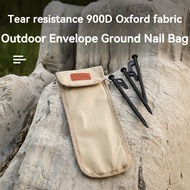 Outdoor Camping Tent Peg Storage Bag Envelope Style Ground Peg Bag Ground Peg Bag 900D Oxford Cloth