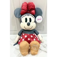 Disney Minnie Mouse Grey Polka Dot Plushie Doll 100 Edition Disney