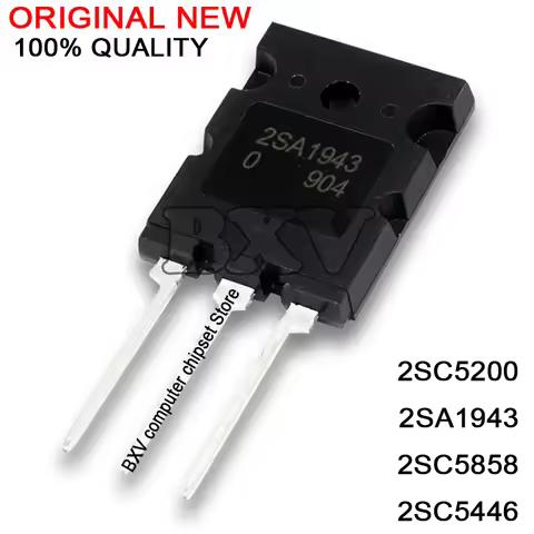 5PCS 2SC5200 TO-3P C5200 TO-3PL 5200 2SA1943 A1943 2SC5858 C5858 2SC5446 C5446 New