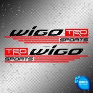 2X TRD Stickers for Toyota Wigo | Decals | Vinyl Weather Proof | 12 inches | Cut-out