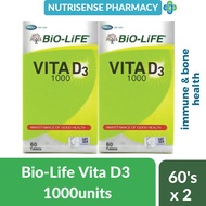 Bio-Life Vita D3 1000IU 2x60's