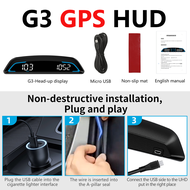 G3 / B3 Head Up Display OBD2 GPS Smart Car HUD Digital Speedometer RPM Water Temperature Tachometer 