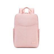 SmallAnt Kesederhanaan Macaron Pink Tas Laptop 13 14 15.6 Inch Ransel Tas Sekolah untuk Wanita Tahan