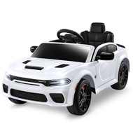 ENYOPRO 12V 7Ah Kids Electric Ride on Car, Licensed Dodge Charger SRT Hellcat, Battery Powered 4-Whe
