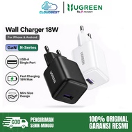 IPHONE UGREEN GaN Fast Charger Head Adapter Android Fast Charging 18W USB QC 3.0 75613 75623 Origina