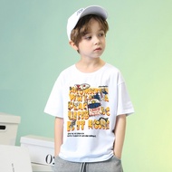 Boy Shirt Simple O-Neck Tee Cartoon Unisex Kids Tshirt Baju Budak Lelaki 7 Tahun 男大童 T-Shirt