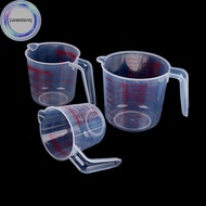 jiarenitomj Plastic clear measuring cup mesure dish 250/500/1000ml  scale plastic sg