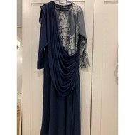 [NEW] Dress Sahara (Navy Blue) by Zuzas Dotes | Baju Kahwin | Jubah | Dress Muslimah | Dress Labuh | Baju Tunang