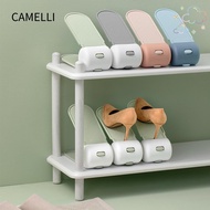 CAMELLI Shoe Rack, Space Savers Adjustable Double Stand Shelf, High Quality Double Layer Durable Plastic Cabinets Shoe Storage Home