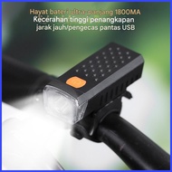 Cycle Headlight Bright Front Cycling Safety Light 3 Light Modes Waterproof Warning Light Rechargeabl