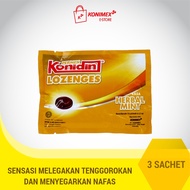 Konidin Lozenges Herbal 3 sachet Permen Lozenges Rasa Herbal Mint