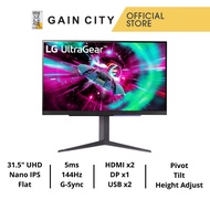 LG ULTRAGEAR GAMING MONITOR 32GR93U-B | 27" UHD 4K GAMING MONITOR IPS | 3840x2160 | 400NITS | 144HZ |1MS|G-SYNC| 32GR93U