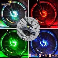 WATTLE Colorful Bicycle Spoke Lights, Waterproof  Bike Wheel Hub Lights,  Decoration LED Rechargeable Safety Bicycle Lights