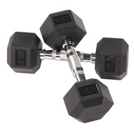 Dumbbell - Hexagon Rubber Dumbbells 10LB-20LB